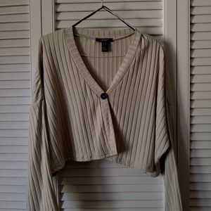 Forever 21 cropped button up shirt